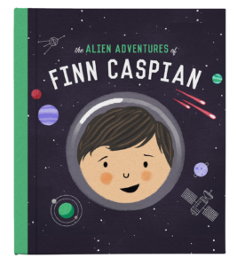 Book Mockup The Alien Adventures of Finn Caspian | Kid Safe Content