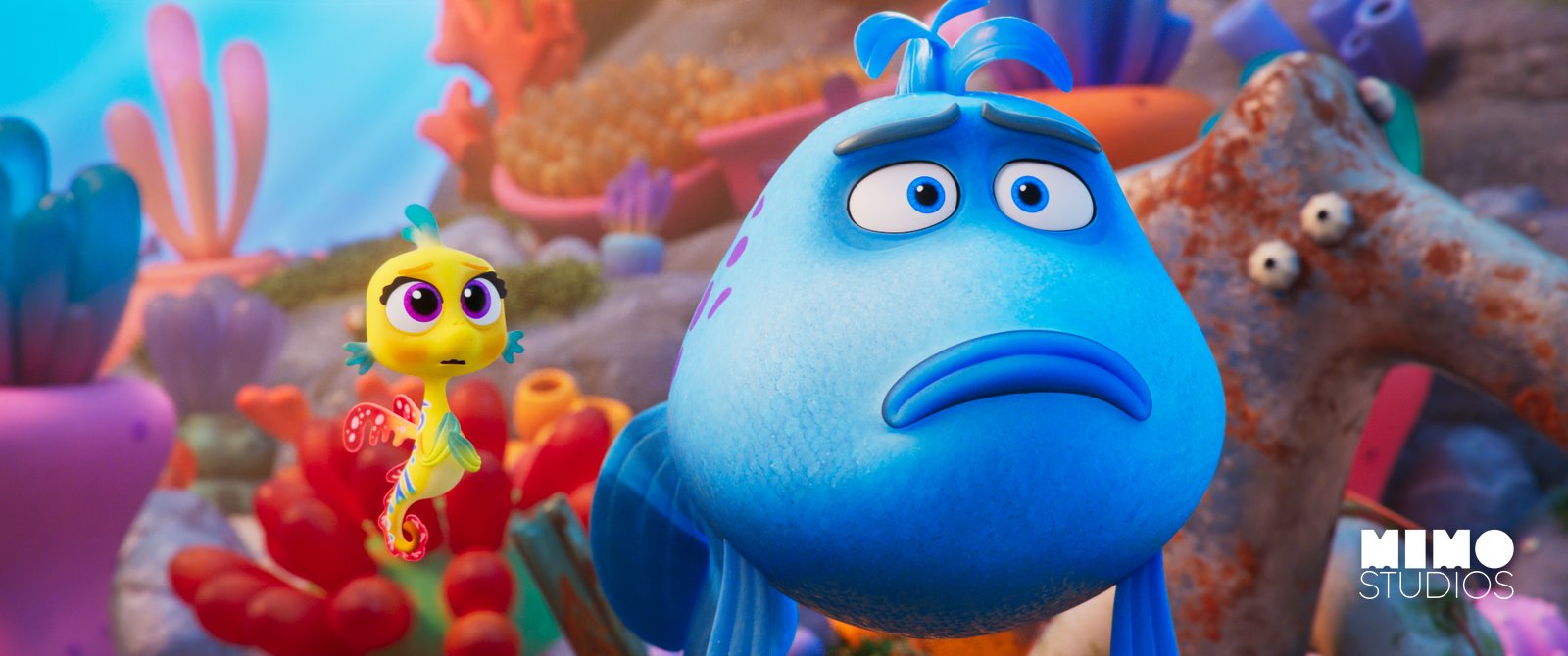 Mr. Fish and Pip in The Pout-Pout Fish